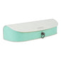 LifeArt Eyeglass Case Hard Shell, Portable Sunglass Case, Fashionable PU Leather Eyeglass Case, Lightweight - color: Banyuan_light Grey