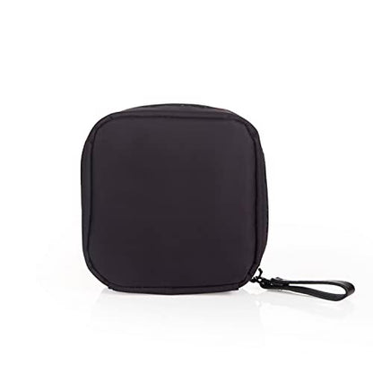 Hekyip Mini Cosmetic Bag, Travel Makeup Pouch, Portable Waterproof Cosmetic Pouch for Girls Women, Mini (Mini All Black) - color: Mini All Black