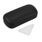 PERFECTSIGHT Sunglasses Case, Large Hard Shell Glasses Case, Cute PU Leather Protective Eyeglasses Case for Women Men - color: Black