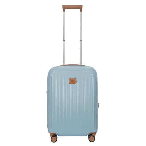 Bric's Taormina Ultra-Light Carry-On Spinner – Airline Approved Expandable Hard Shell Suitcase with TSA Lock, Anti-Tamper Zippers & Built-In USB Port - 21 Inch, Sky Blue - color: Sky Blue, size: Carry-On