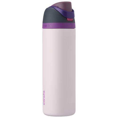 Owala FreeSip Insulated Stainless Steel Water Bottle with Straw for Sports and Travel, BPA-Free, 24oz, Dreamy Field - color: Dreamy Field, size: 24 Ounces