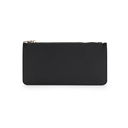Pencil Pen Case Stationery Case Pouch Bag (Black,Faux leather) - color: Black/FL