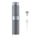 LISAPACK 8ML Atomizer Perfume Spray Bottle for Travel, Empty Refillable Cologne Dispenser, Portable Sprayer (Grey) - color: Grey