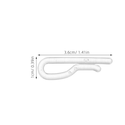 100PCS Shirt Folding Clips: Clothespin Fabric Holder - Clear Shirt Folding Clasp - Plastic Clip for Garments Pants Socks Ties Organizing White - color: Transparent