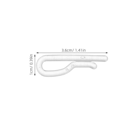 100PCS Shirt Folding Clips: Clothespin Fabric Holder - Clear Shirt Folding Clasp - Plastic Clip for Garments Pants Socks Ties Organizing White - color: Transparent