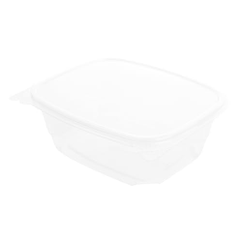 Restaurantware Thermo Tek 32 Ounce Deli Food Containers 100 Anti-Fog Hinged Lid Containers - Freezable Rectangle Clear Plastic To Go Food Containers Disposable - size: 32 oz