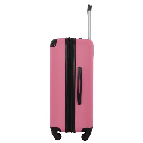 Travelers Club Chicago Hardside Expandable Spinner Luggage, Hot Pink, 5 Piece Set - color: Hot Pink, size: 5 Piece Set