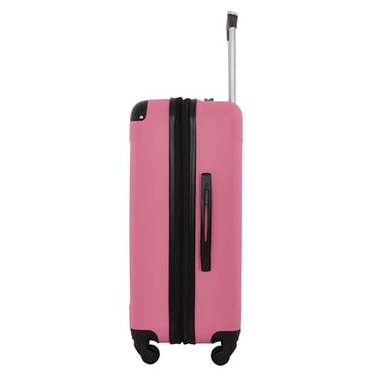 Travelers Club Chicago Hardside Expandable Spinner Luggage, Hot Pink, 5 Piece Set - color: Hot Pink, size: 5 Piece Set
