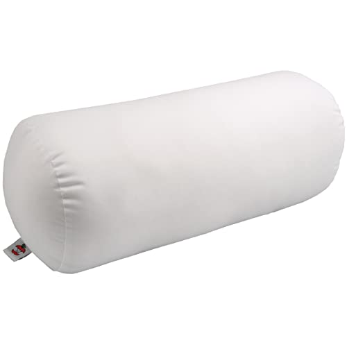 Core Products Jackson Roll Orthopedic Bolster Pillow - Neck, Back, Leg, Knee & Arm Support – Cervical & Lumbar Roll for Pain Relief, Spinal Alignment & Travel Comfort for Bed or Chair - color: White