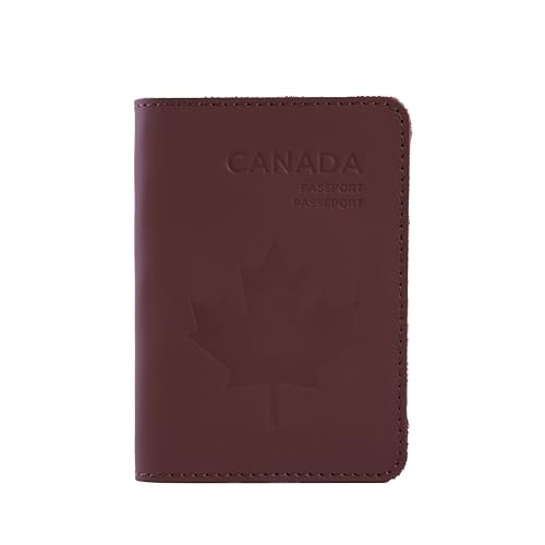 INCARNE Leather Passport Holder for Travel - Passport Case - Passport Wallet for Men - Passport Cover for Women Sleeve Protector - Travel Essentials Vacation Luggage Travel Gifts - Classic Brown - color: Classic Brown, style: Maple Canada