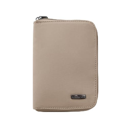 Travelon RFID Blocking Passport Zip Wallet - color: Sable