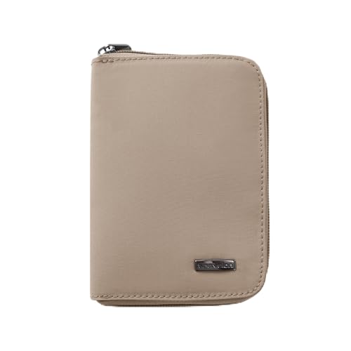 Travelon RFID Blocking Passport Zip Wallet - color: Sable
