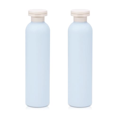 8.8 oz Travel Shampoo Bottles, Refillable Flip Cap Squeeze Bottles for Toiletries, Large Leakage-proof Travel Shampoo and Conditioner Bottles (Blue) - color: Blue, size: 260ml/8.8oz