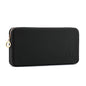 FVION Zipper Makeup Brushes Bag For Travel, Large Silicone Makeup Brush Holder, Make Up Brushes Pouch Case for Makeup Tools - Black - color: Black