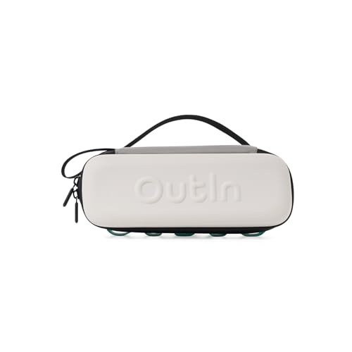 OutIn EVA Protective Case, Portable Hard Shell Travel Bag, Waterproof & Dirt-Resistant with Multi-Function Hand Carry or Hanging Outdoor Organizer Case, Compatible Nano, Mino & Fino - color: Sand Beige