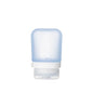 humangear GoToob+ (Small) | Refillable Silicone Travel Bottle | Locking Lid | Food-Safe Material | Blue, Small (1.7 fl.oz; 53ml) - color: Blue, size: 1.7 Ounces