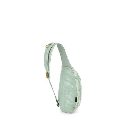 Osprey Daylite Shoulder Sling Bag - Crossbody Backpack for Everyday Carry, Festivals, and Travel - color: Shaleafy Print Frosty Mint