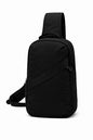 Anti-Theft Classic Crossbody Sling Bag, RFID-Blocking, Slash-Resistant with Locking Zippers for Travel & Everyday City Use - color: Black