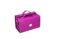 ROYALFAIR Roll Up Makeup Bag, Travel Toiletry Bag for Women with 4 Clear TSA Approved Pouches, Hanging Travel Organizer, Folding Cosmetic Bag for Men and Women - color: Purple