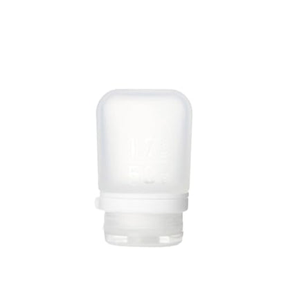 humangear GoToob+ (Small) | Refillable Silicone Travel Bottle | Locking Lid | Food-Safe Material | Clear, Small (1.7 fl.oz; 53ml) - color: Clear, size: 1.7 Ounces