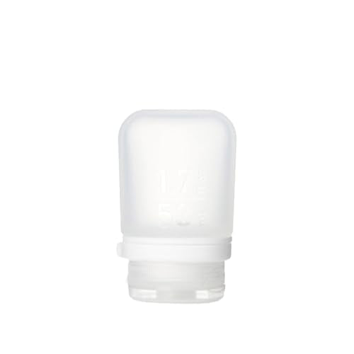 humangear GoToob+ (Small) | Refillable Silicone Travel Bottle | Locking Lid | Food-Safe Material | Clear, Small (1.7 fl.oz; 53ml) - color: Clear, size: 1.7 Ounces