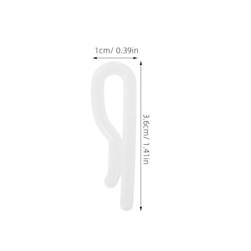 100PCS Shirt Folding Clips: Clothespin Fabric Holder - Clear Shirt Folding Clasp - Plastic Clip for Garments Pants Socks Ties Organizing White - color: White