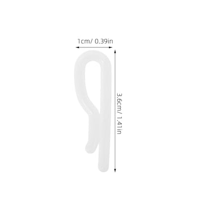 100PCS Shirt Folding Clips: Clothespin Fabric Holder - Clear Shirt Folding Clasp - Plastic Clip for Garments Pants Socks Ties Organizing White - color: White