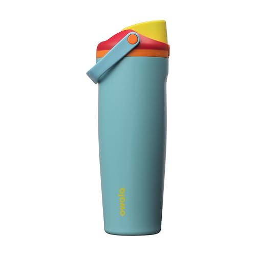 Owala FreeSip Sway Insulated Stainless Steel Water Bottle with Two-Way Spout, Built-In Straw and Bucket Handle, Made for Travel, School, and Sports, 30oz, BPA Free, Leak Proof, Summer Sweetness - color: Summer Sweetness, size: 30 Ounces