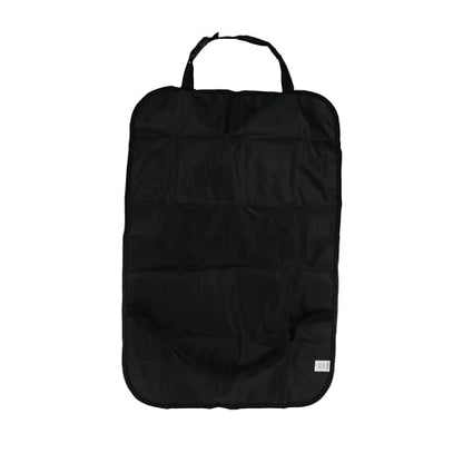 Nuby Backseat Car Organizer Set: Organizer with Tablet Holder, Storage Pockets and 5 Linkable Hooks for Attaching Accessories | Easy to Clean Black