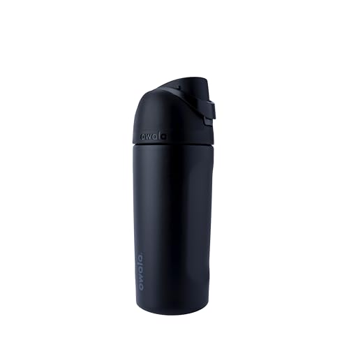 Owala Kids FreeSip Insulated Stainless Steel Water Bottle with Straw for Sports, Travel, and School BPA-Free Sports Water Bottle, 16 oz, Very, Very Dark - color: Very, Very Dark, size: 16 Ounces