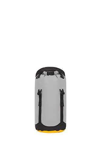 Sea to Summit eVac Compression Dry Bag, Waterproof Compression Sack, 8 Liter, High Rise Grey - color: High Rise Grey, style: 8 Liter