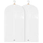 Kids Garment Bag 2 Pack for Hanging Clothes, Travel Garment Bags for Dresses, Dance Costumes & Suits, Breathable Clothes Cover for Baby Toddler Child,White, 30" x 18" - color: White 2 Pack