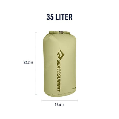Sea to Summit Ultra-Sil Dry Bag, Ultralight Waterproof Dry Storage - color: Tarragon Green, style: 35 Liter