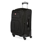 SWISSGEAR Sion Softside Expandable Spinner Luggage Durable Lightweight Travel Suitcase, Black, Carry-On - color: Black, size: Carry-On