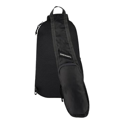 Eddie Bauer Stowaway Packable Sling Bag | Foldable | Travel | Outdoor | Lightweight | Compact | Everyday Carry | Ripstop Nylon | 10L - Dark Smoke - color: Dark Smoke