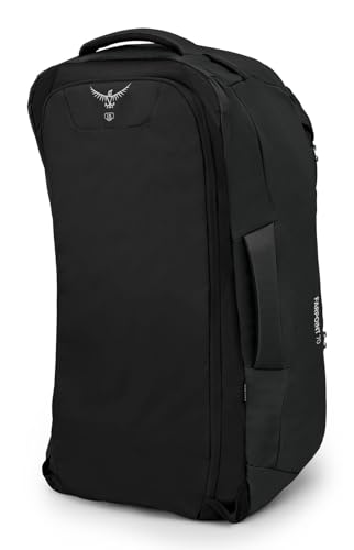 Osprey Farpoint 70L Men's Travel Backpack, Black - color: Black, size: 70L