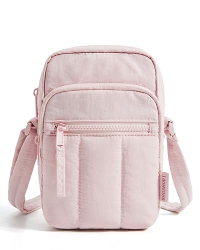 BAGSMART Crossbody Bags for Women, Mini Cell Phone Cross body Purses Travel Wallet with RFID Blocking Card Slots - color: E-pink