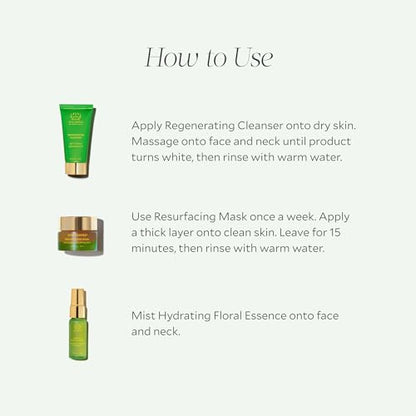Tata Harper Daily Essentials Set, Best Selling Skincare Set, Travel Sized Skincare, 7-Step On-the-Go Skincare Routine, Natural Skincare