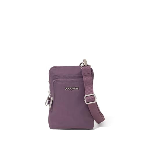 Baggallini Women's Securtex Anti-theft Activity Crossbody Bag - color: Misty Purple