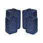 Travel Shoe Bags, Foldable Waterproof Shoe Pouches Organizer-Double Layer (2+2 Navy Shoebags) - color: Navy, size: 2+2 Packs