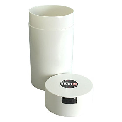 Tightvac - 3oz to 12 Ounce - Patented Airtight Container | Multi-use Vacuum Container Works as Smell Proof Containers for Herbs and Dry Goods. White - color: White