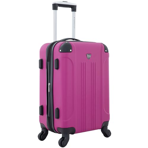 Travelers Club Chicago Hardside Expandable Spinner Luggage, Fuchsia, 22" Carry-On - color: Fuchsia, size: 22" Carry-On