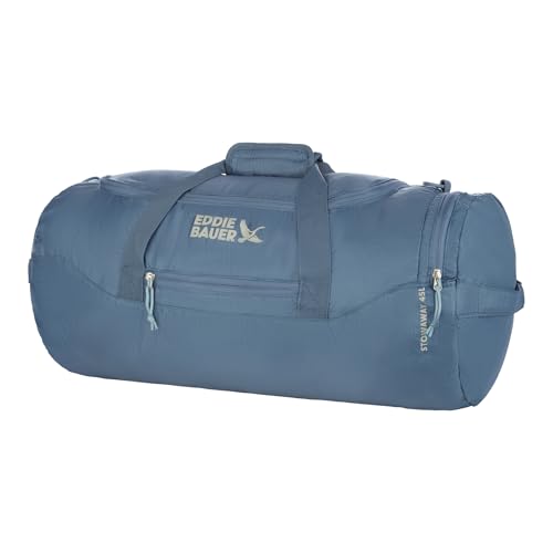 Eddie Bauer Stowaway Packable Duffel Bag | Travel | Foldable | Lightweight | Durable | Ripstop Polyester - color: Tile Blue