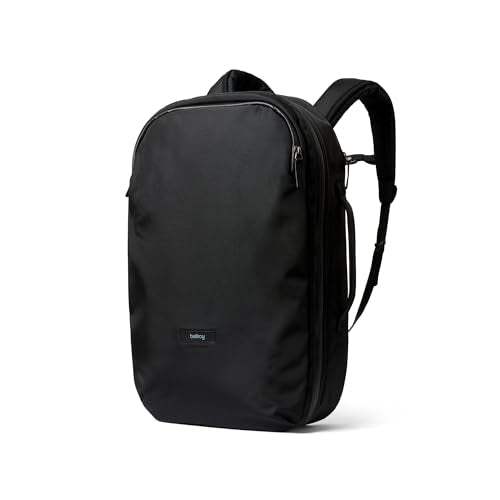 Bellroy Transit Travel Pack Pro (30–38 liter carry-on travel backpack, with laptop sleeve, RFID protection and zip bottle pocket) - Black - color: Black