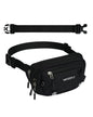WATERFLY Small RFID Fanny Pack: 1.5L Slim Mini Anti-Theft Crossbody Waist Bag with Extender Strap, Water-Resistant Waist Pack for Men Women Travel Hiking Running-Black - color: Black