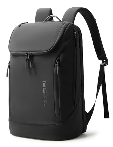 BANGE Commute backpack can hold 15.6 inch laptop,Flight approved carry on backpack for men and woman - color: Black