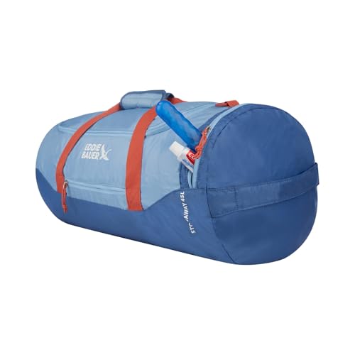 Eddie Bauer Stowaway Packable Duffel Bag | Travel | Foldable | Lightweight | Durable | Ripstop Polyester - color: Coast