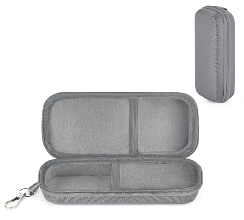 Mkono Double Eyeglasses Case, EVA Hard Shell Travel Sunglass Organizer with Zipper Closure Multiple Glasses Case for Travel - color: Grey