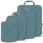 PANDA JOYS 4 Set Compression Packing Cubes Travel - Travel Accessories Expandable Packing Organizers for Carry On - Essentials Luggage Bags - Dark Blue - color: Dark Blue