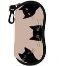 Sunglasses Case Soft Glasses Cases for Women Pouch Eyeglass Bag Eye Glass Kids Girls Sun Glasses Cute Kawaii - color: Three Cat